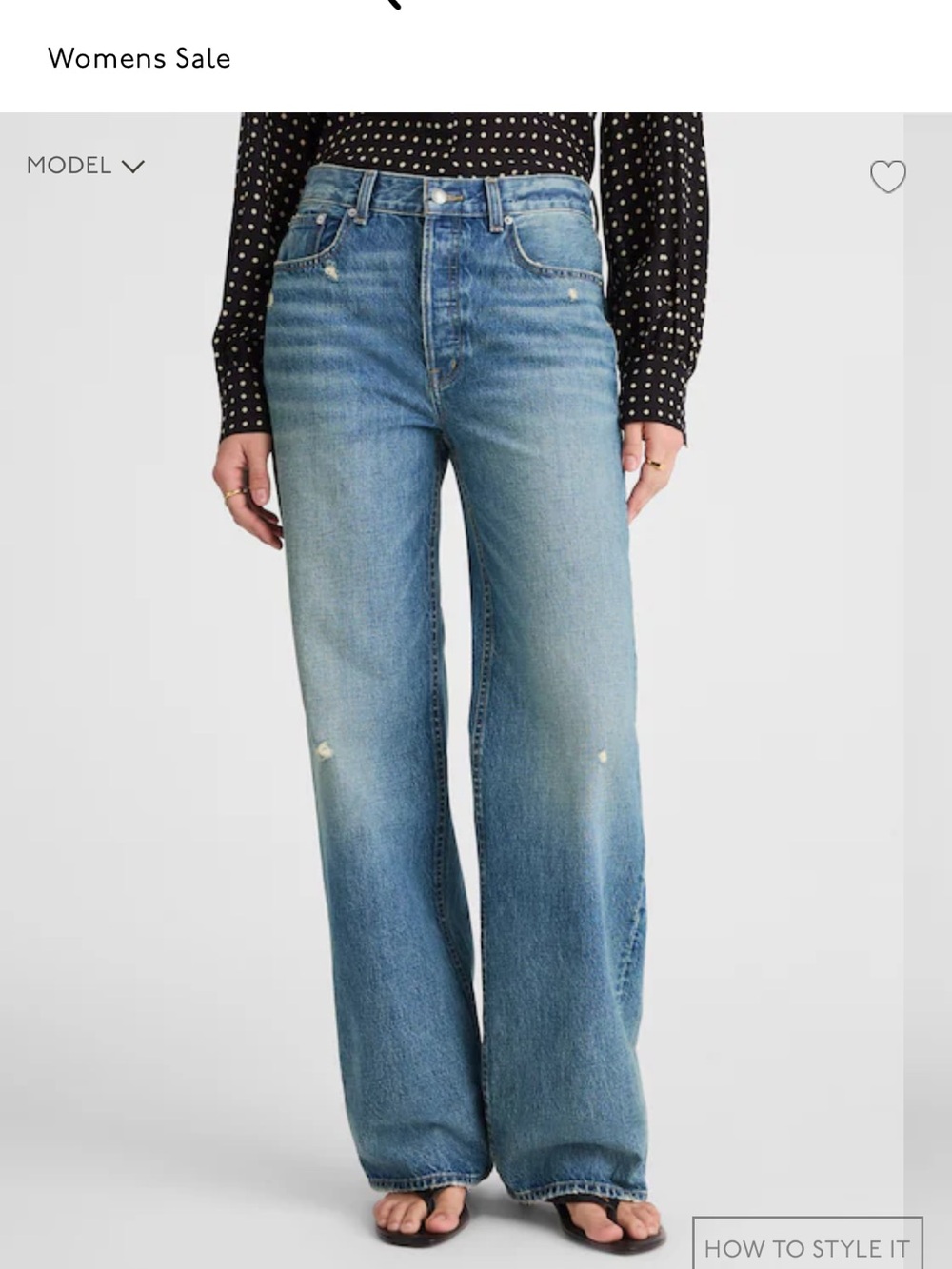 Madewell “low-slung baggy jean”